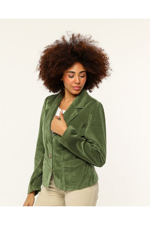Green corduroy jacket womens clearance