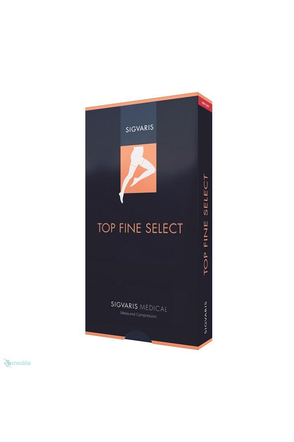 Sigvaris-Top Fine Select Ccl2 Above Knee Compression Socks L Short (Open Toe) 1