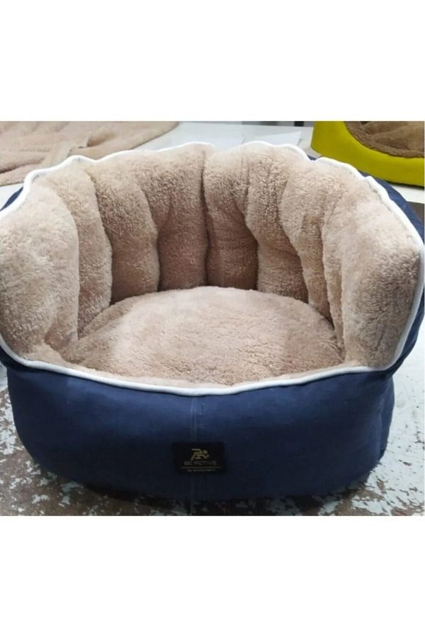 Denim cat bed top