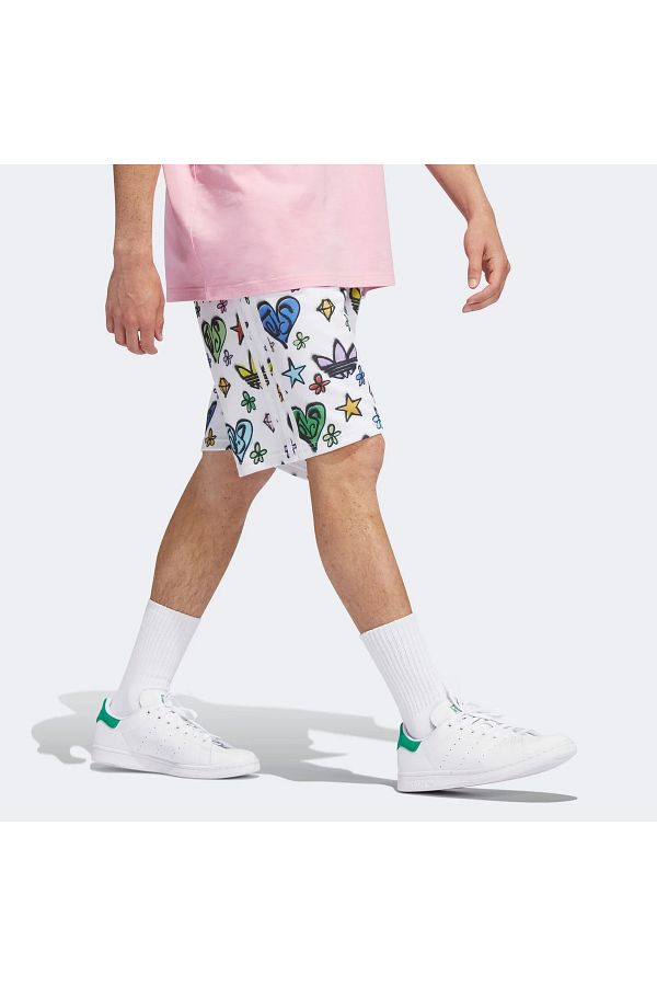 adidas Jeremy Scott Monogram Limited Edition Unisex White Shorts HL6473 Trendyol