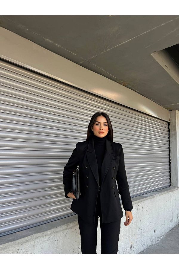 R G RIMANERE GIOVANI Women s Blazer Jacket Black Trendyol