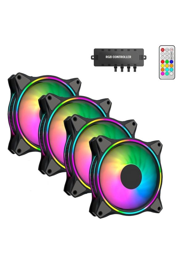 GamePower-طقم مروحة Air Turbine 4x120mm 4pcs Argb Pro مع وحدة تحكم وجهاز تحكم عن بعد 1