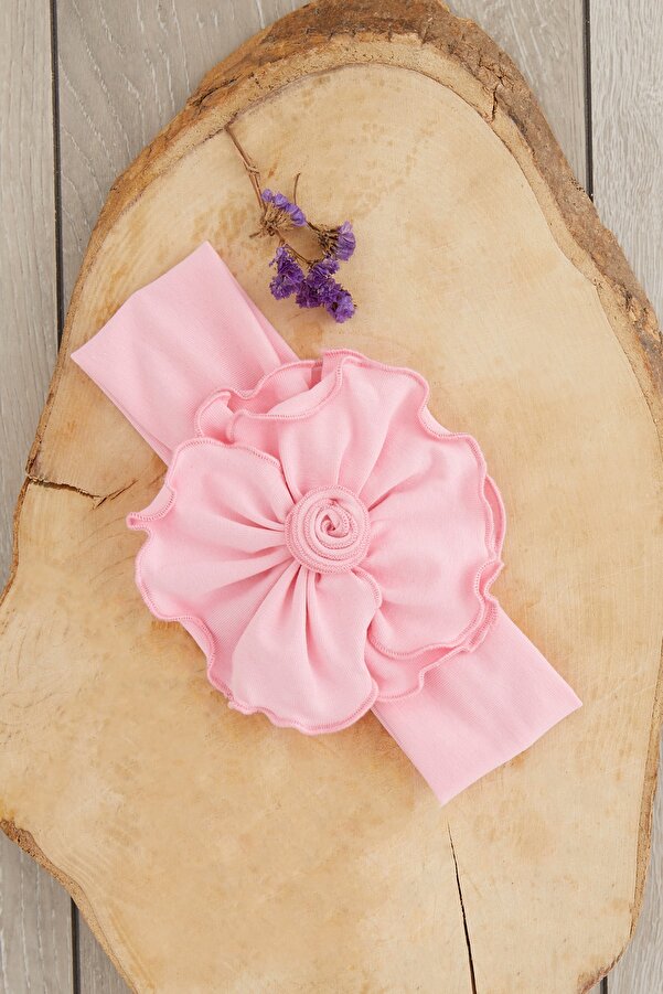 Babygiz El Yapımı Yumuşak Eşsiz Aksesuarlı Doğal Pamuklu Penye Bebek Çocuk Kız Bandana Bahar Serisi