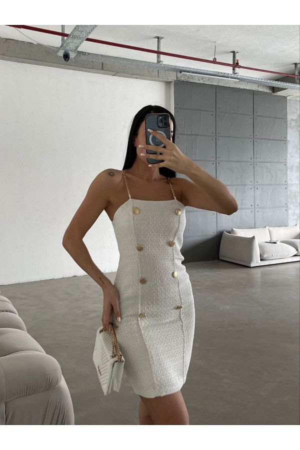 Gold chanel dress shop