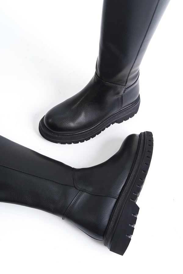 Modabuymus-Ghete de zi cu fermoar Tiamo Black Matte 1