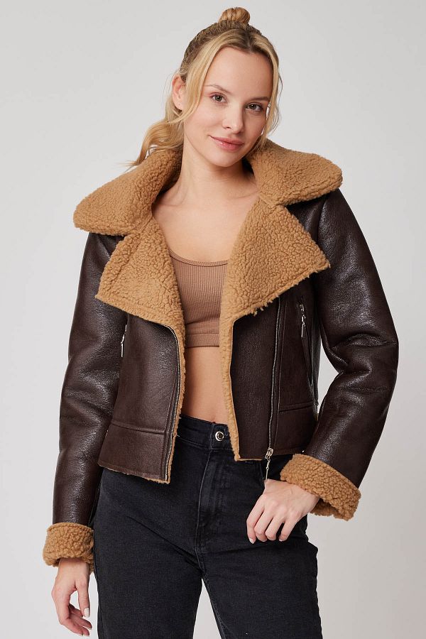 Fluffy inside jacket on sale