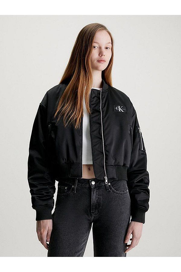 Calvin Klein Jacket Black Bomber jackets Trendyol