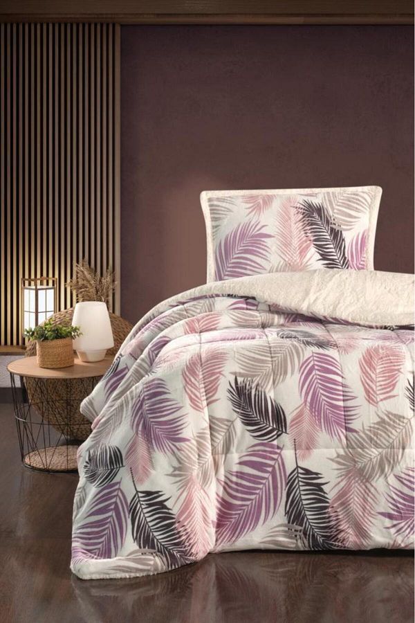 Murdum Home Single Patterned Blanket Set 180x230 Cm Quilt and 50x70 Pillow 1 Piece Trendyol