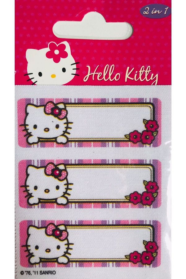 Hello Kitty Iron On Figured 2 Fabric School Jersey Label Crest Patch Trendyol