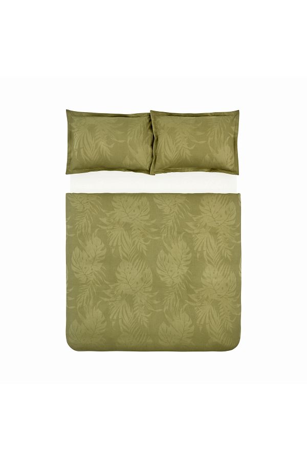 Karaca Home-طقم غطاء لحاف ثلاثي فردي من Robin باللون الكاكي 1