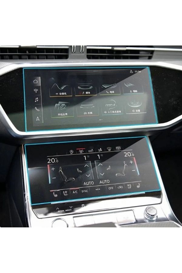 essida-Audi A7 2019-2023 Navigation and Lower Control Panel - Nano Screen Protector 1