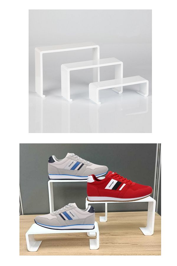 Manken stanbul 30 Piece Plexi White Cascade Shoes Set Rack and Organizer Shelf Trendyol