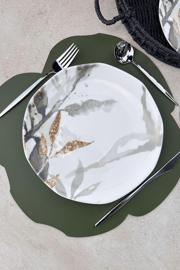 porselenden-Roma 6-Person 27 cm Serving Plate Set Daily Non-Fading Non-Fading Pattern Guaranteed Flower Pattern 1