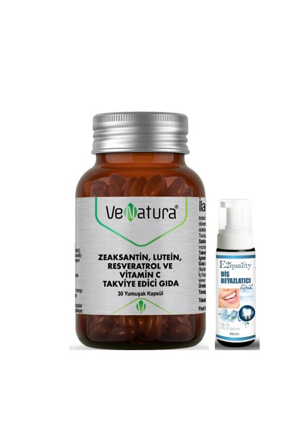VeNatura-Zeaksantin Lutein and Resveratrol Set - Vitamin C 30 Soft Capsules Food - m 1