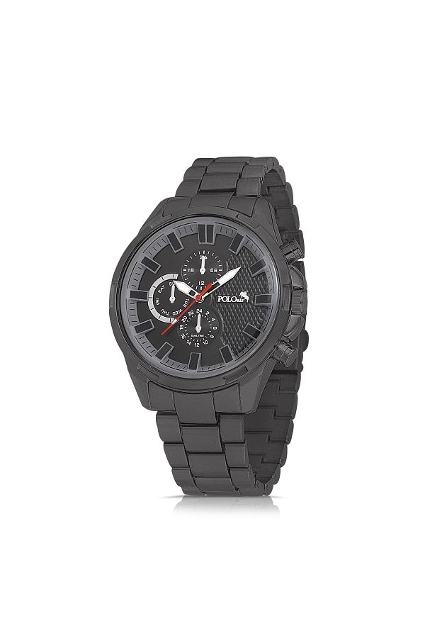 polo air Metal Case Men s Wristwatch Anthracite Color Trendyol