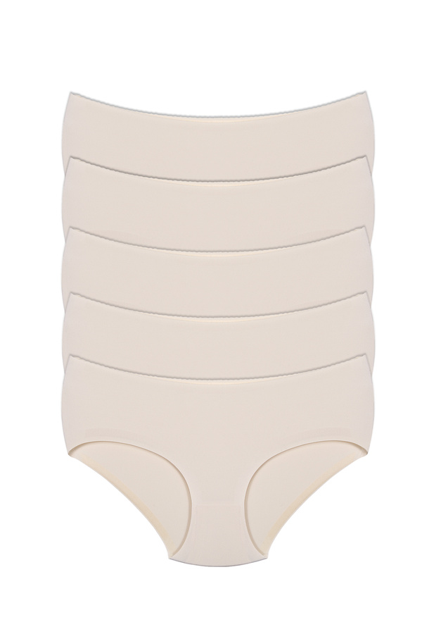 REN-5 Pieces of Laser Cut Seamless Invisible Panties that do not leave marks, with cotton crotch 1