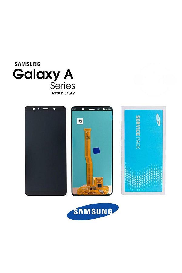Samsung-Galaxy A7 2018 A750 Compatible LCD Display Touch Black Service GH96-12078A 1