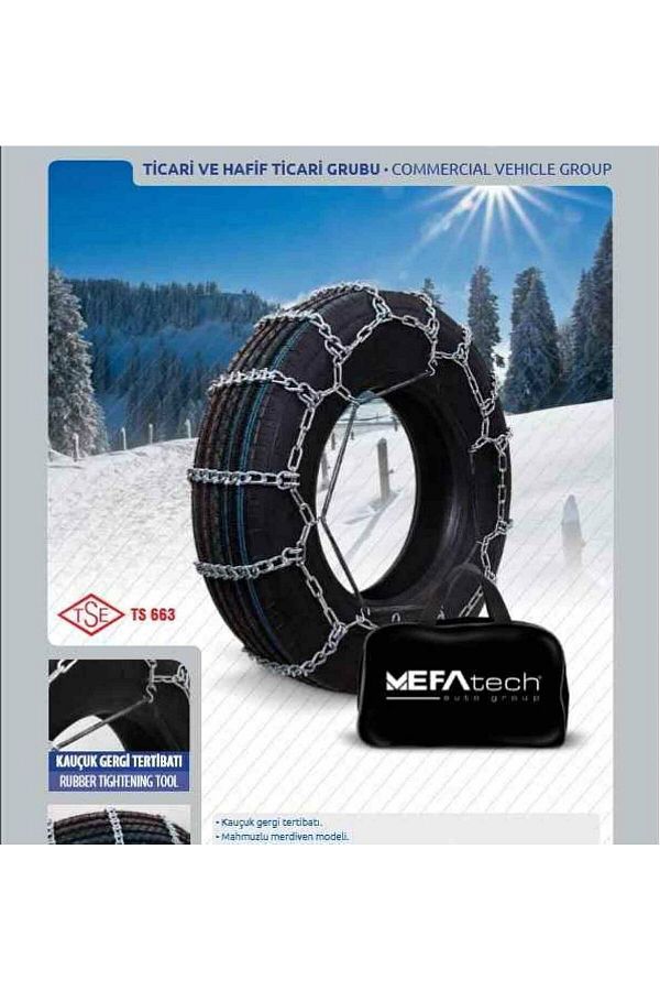 HasbeeParts-Serme Snow Skid Chain Compatible with 17x400 Sizes Mefatech 1