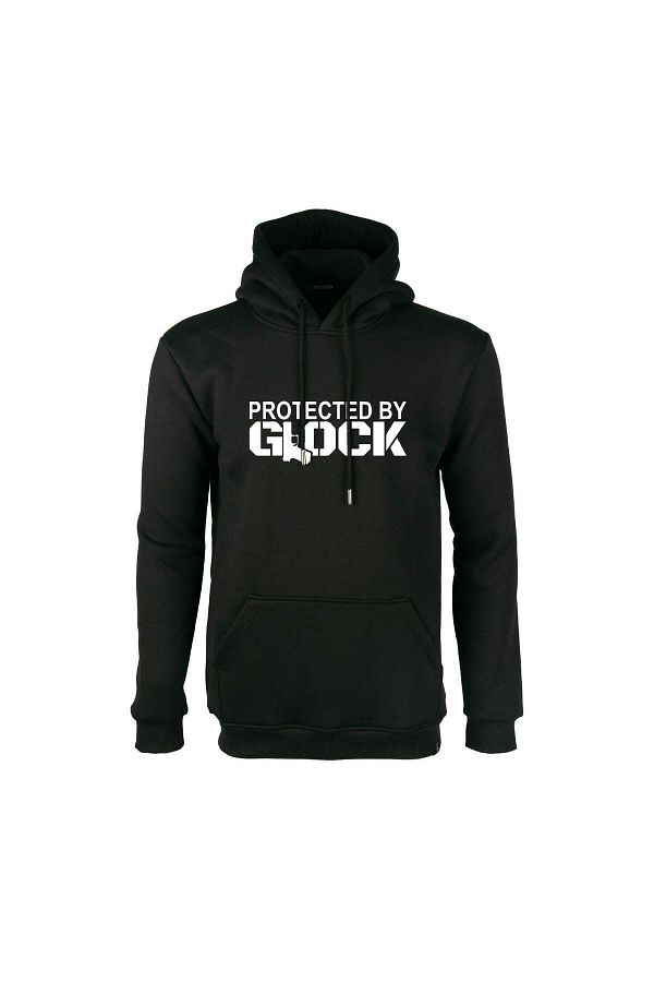 Polis Sepeti Protected By Glock Hooded Sweatshirt Hoodie Black Trendyol