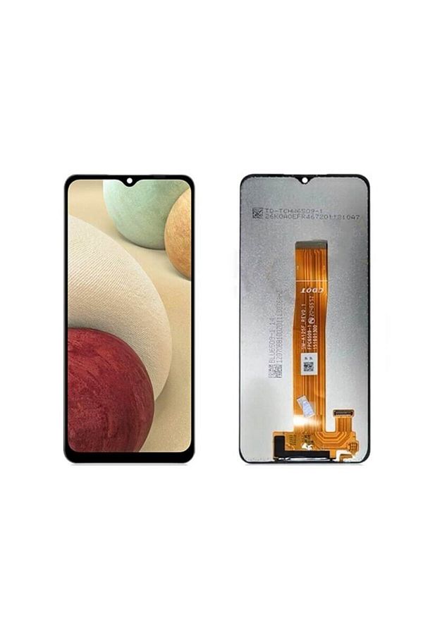Samsung-شاشة LCD متوافقة مع Galaxy A12 A125 تعمل باللمس باللون الأسود بدون إطار خدمة Hk 1