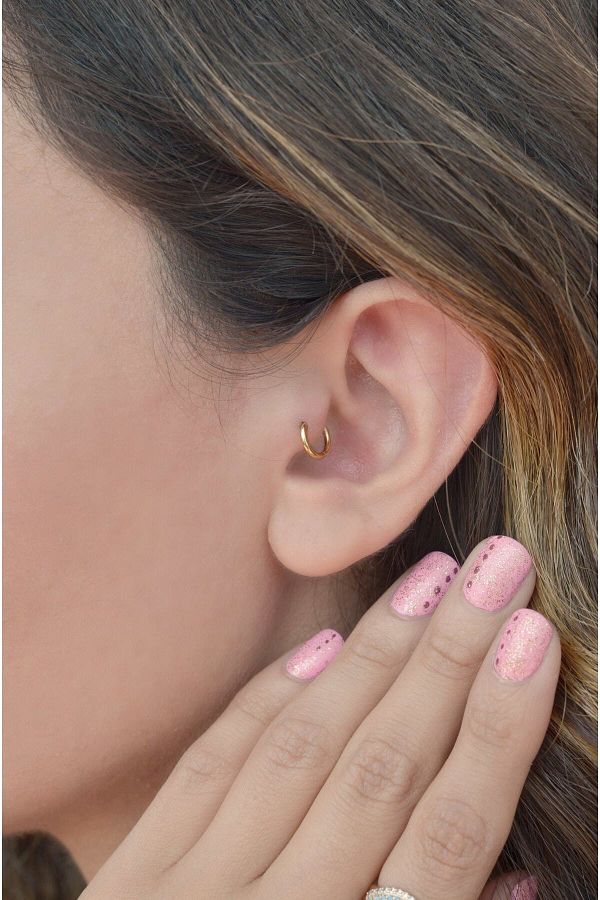 Tragus piercing ring gold outlet