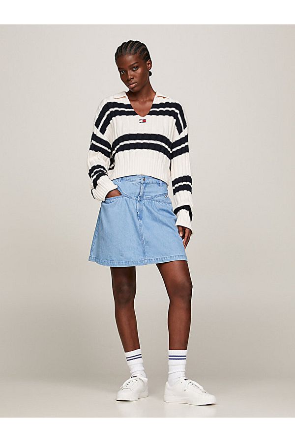 Cropped tommy hilfiger sweater clearance