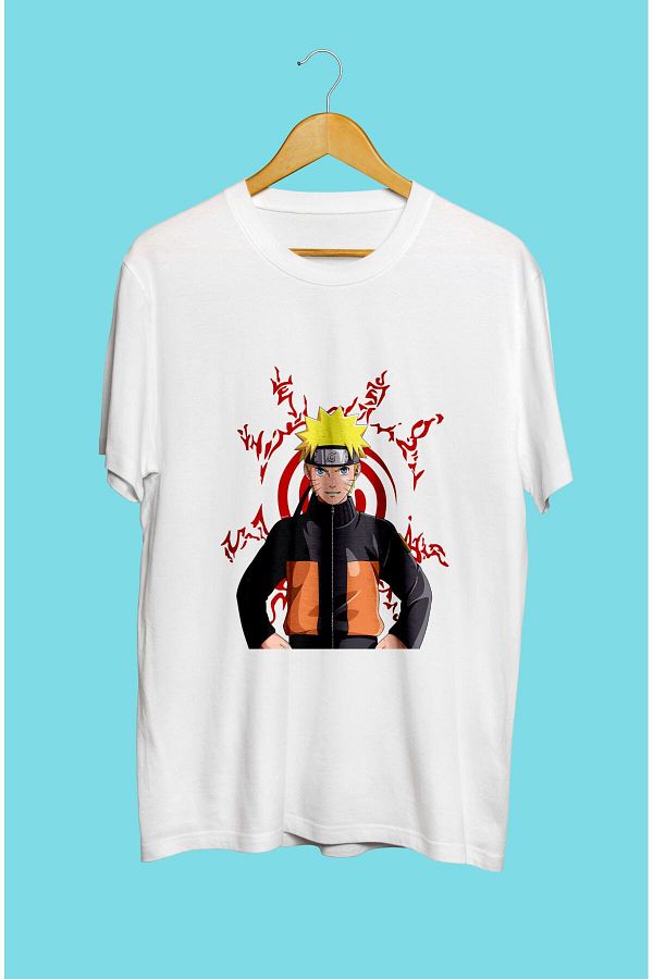 FULL TOLERANCE-Naruto Kyuubi Seal Patterned - Custom Design Anime T-Shirt 1