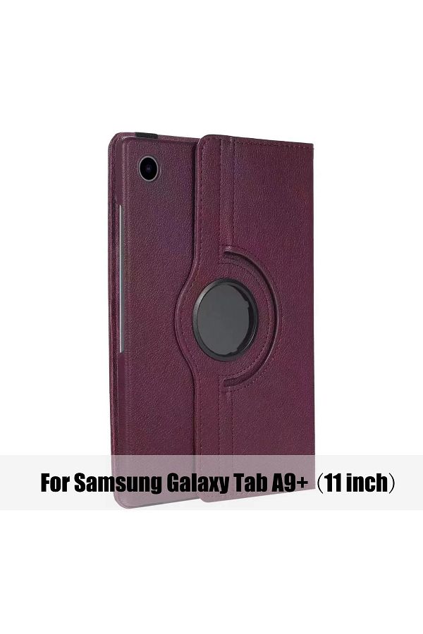 GoGoPlus-Samsung Galaxy Tab A9 + Plus (11 بوصة) 2023 PU Wake Function 360 Rotating Stand Case Tablet x210 1