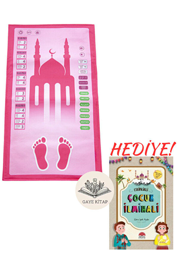 Ayfa Basın Yayın BENİM SECCADEM - ÇOCUKLAR İÇİN SESLİ SECCADE ( PEMBE RENK ) - ETKİNLİKLİ ÇOCUK İLMİHALİ (HEDİYE!)