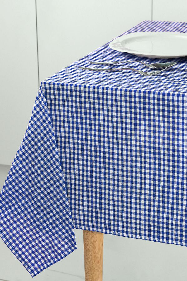 Soft Kare-Small Square Pattern Gingham Tablecloth, Table Cloth, Picnic Mat 1