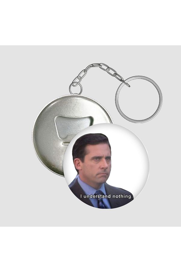 ZENTIV-The Office Michael Scott I Understand Nothing Written Keychain 1