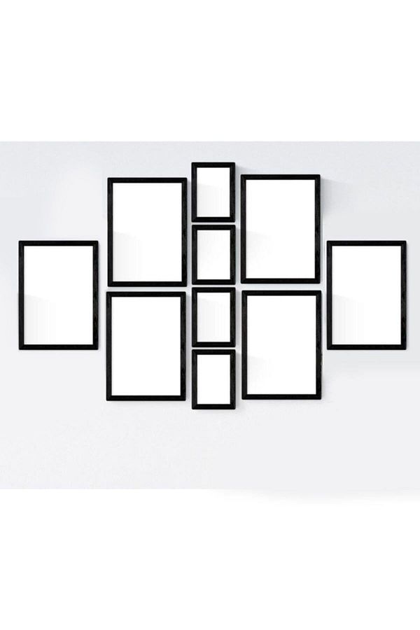 AS TİCARET-Black Frame Set Mixed Size 6pcs A4(21*30) 4pcs (13*18) Set 1