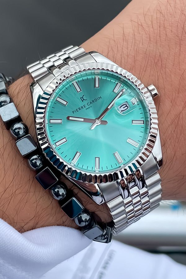 Pierre cardin silver watch sale
