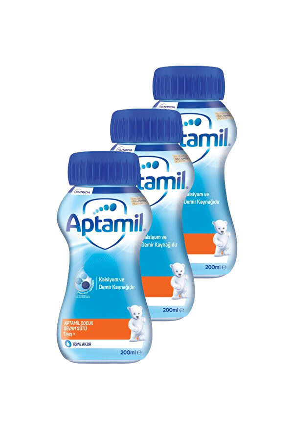 Aptamil Çocuk Sıvı Devam Sütü 1 Yaşından Itibaren 200 ml X 3 Adet