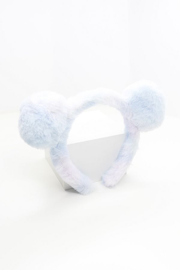 Mine Color-Women's Big Teddy Bear Eared Colorful Plush Crown 1