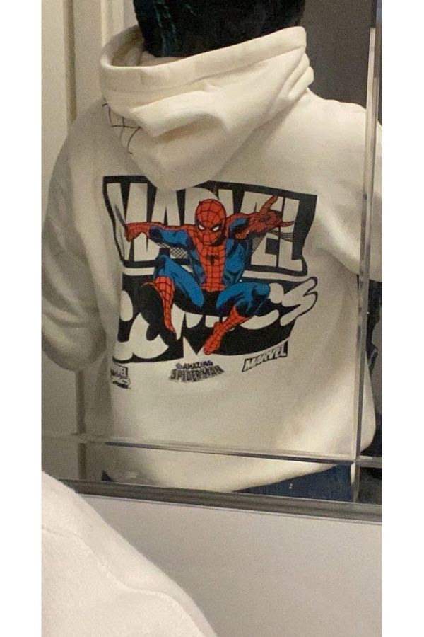 Gofeel Aesthetic Marvel Comics Unisex Oversize Hoodie Trendyol