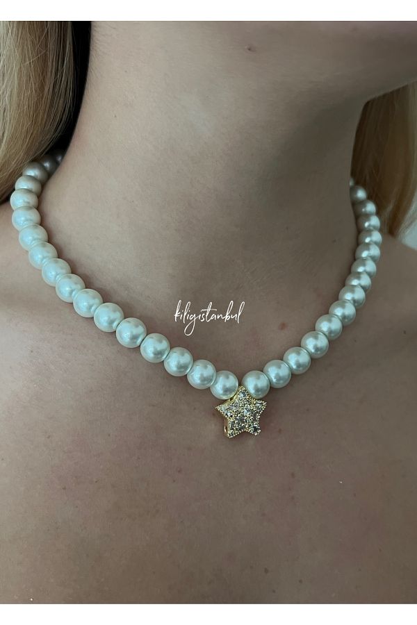 Pearl necklace extension on sale
