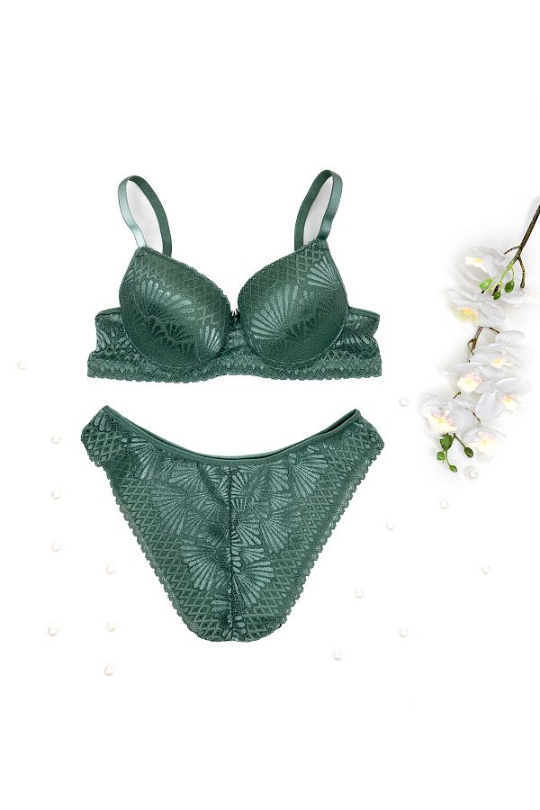 Green bra 2025 and underwear sets
