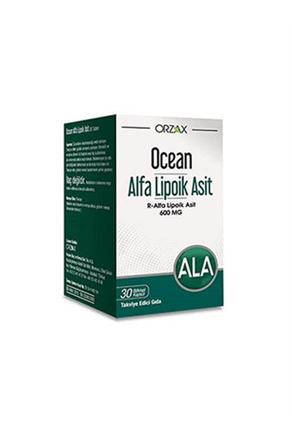Ocean-Alpha Lipoic Acid 600 mg - 30 Capsules R-Alpha Lipoic Acid Enriched Supplementary Food 1