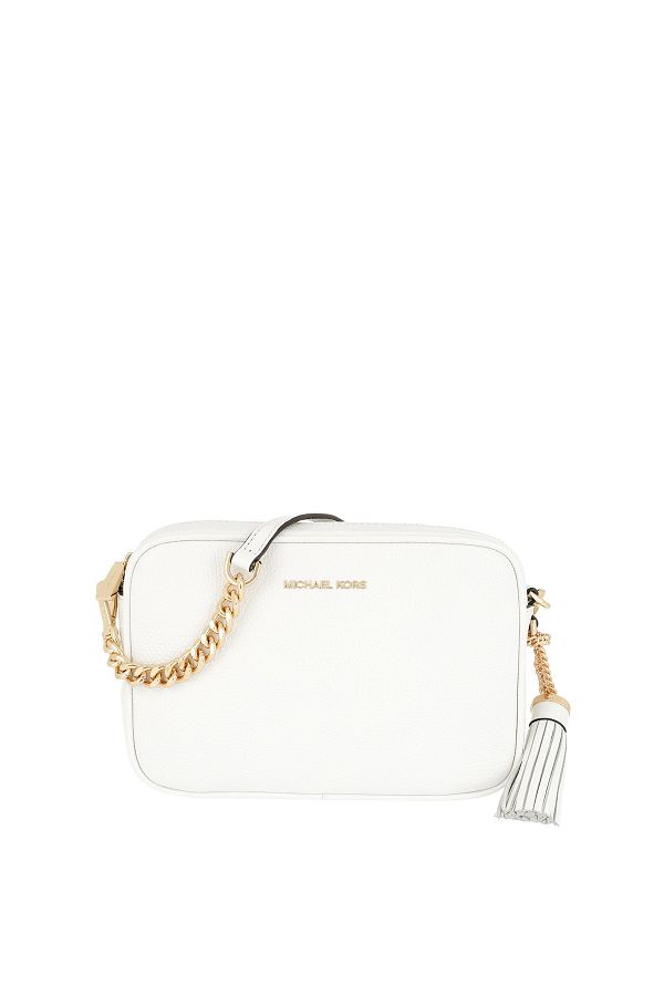 Michael Kors Jet Set Witte Leren Crossbody Tas 32F7GGNM8L 085 Trendyol