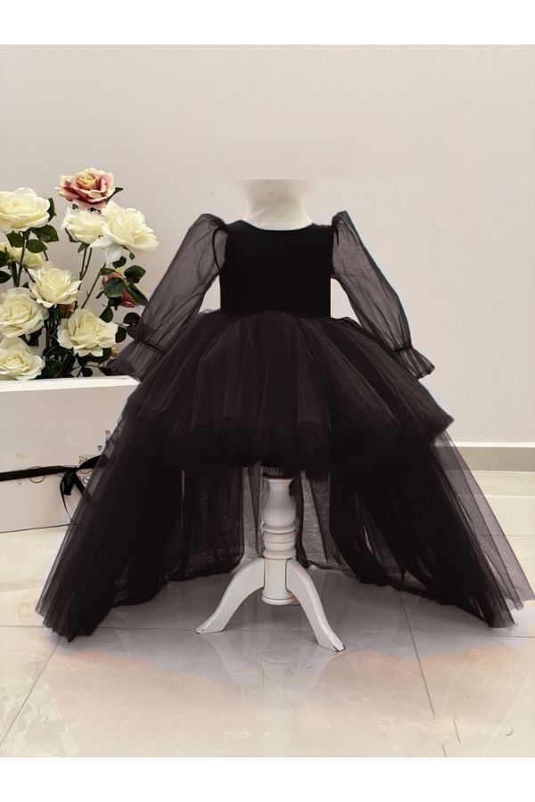 Short front long tail dress discount