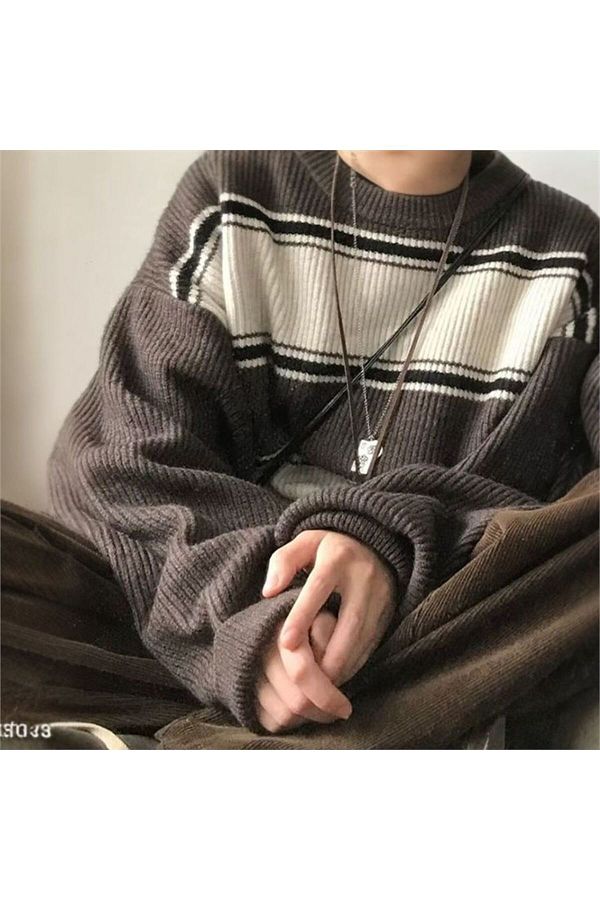 Grunge striped sweater store