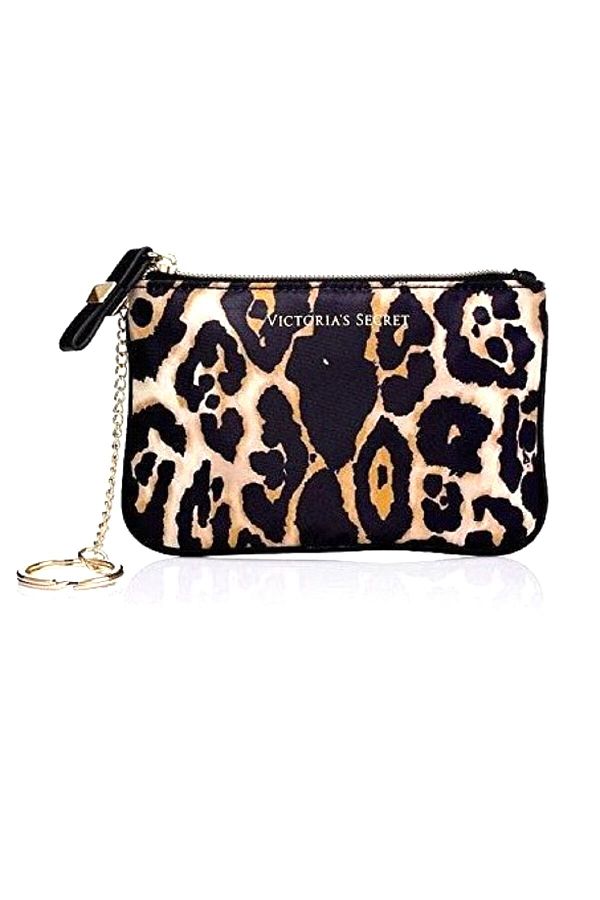 Victoria s Secret Vs Leopard Patterned Mini Wallet with Keychain Trendyol