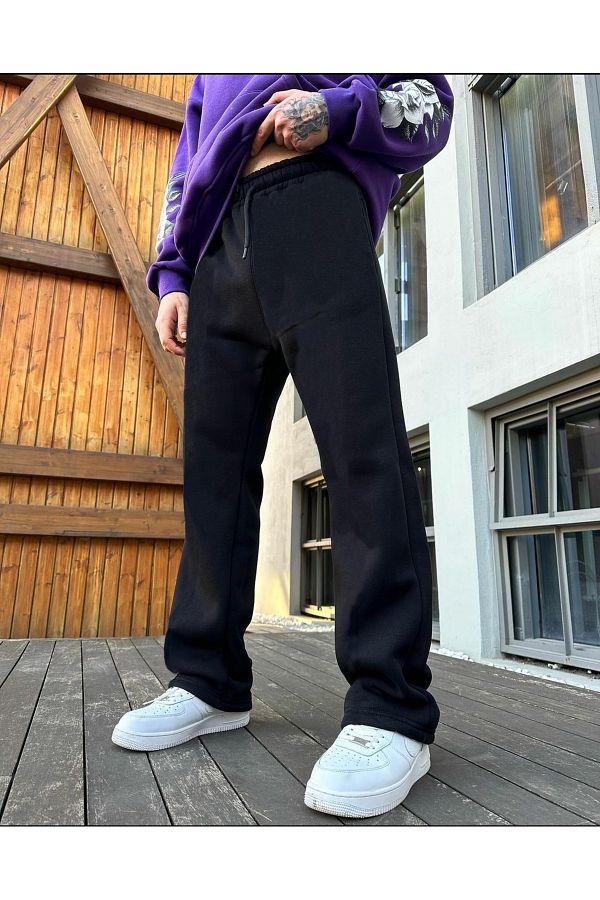 Baggy bottom sweatpants hot sale