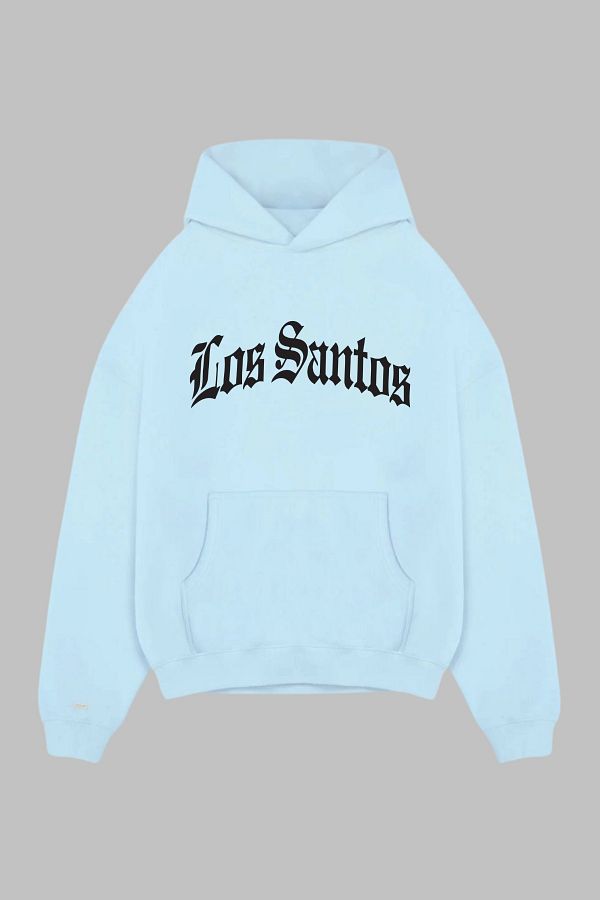 MONO COLLECT ON Unisex Hoodie Regular Cut Pocket Long Sleeve Los Santos Printed Hooded Sweatshirt Oversize GTA Trendyol