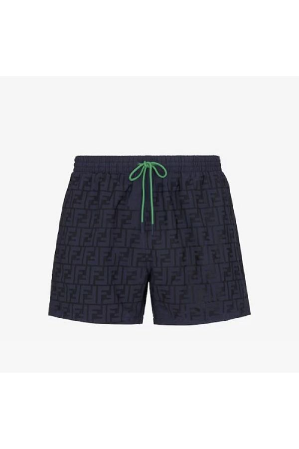 Fendi-Monogram pattern drawstrint sweam short 1
