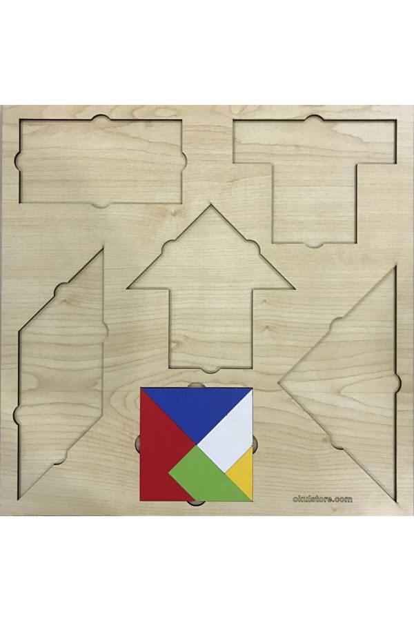 Liva-Geometric Integration Puzzle Tangram Set Geometry Games Sets 1