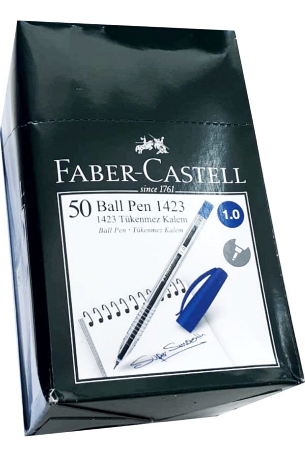 Faber Castell-Ballpoint Pen Ball Pen 1.0 Mm.1423 50 Pieces 1 Pack 1