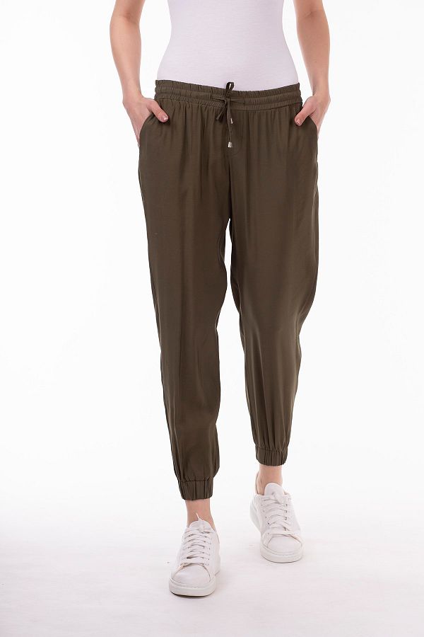 STAMINA-Pantaloni de damă cu talie și picioare elastice 1
