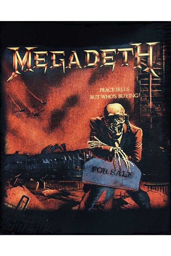 StüdyoÜmitTişört-Megadeth Peace Sells Back Patch Back Patch Veil Rigging and Jeans Patches 1